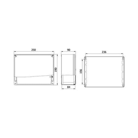 METE ENERJİ 190X250X90 ALÜMİNYUM BUAT 402520