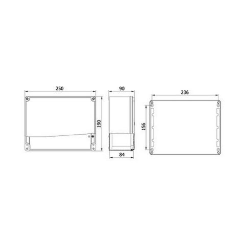 METE ENERJİ 190X250X90 ALÜMİNYUM BUAT 402520