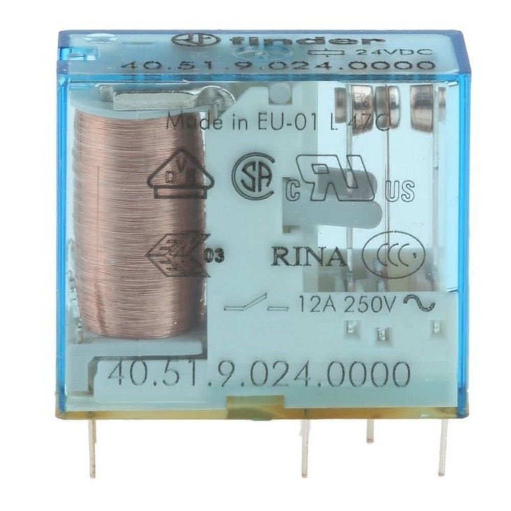 FINDER F.40.51.9.024.0000 MİNYA P.C.B. RÖL 1 CO-10A KONT 24V DC PİN:İ-5 MM