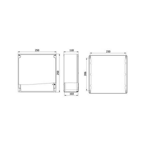METE ENERJİ 250X250X110 ALÜMİNYUM BUAT 402524