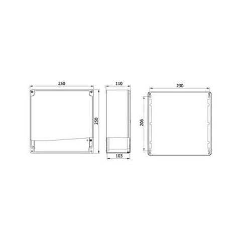 METE ENERJİ 250X250X110 ALÜMİNYUM BUAT 402524