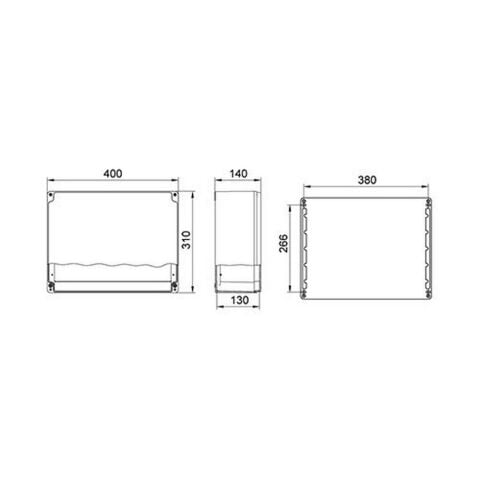 METE ENERJİ 310X400X140 ALÜMİNYUM BUAT 402530