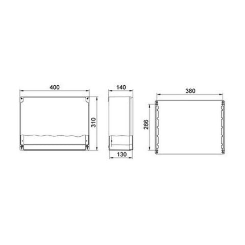 METE ENERJİ 310X400X140 ALÜMİNYUM BUAT MENTEŞELİ 402530H
