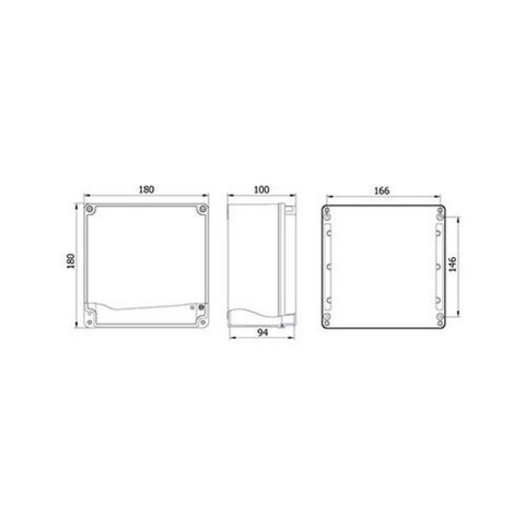 METE ENERJİ 180X180X100 ALÜMİNYUM BUAT 402540