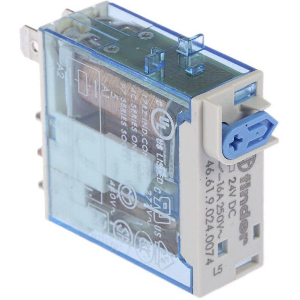 FINDER F.46.61.9.024.0074 SOKET TİPİN AGNİ 1CO 16A 24VDC MERK KLT+GÖS+ÇİFTLED