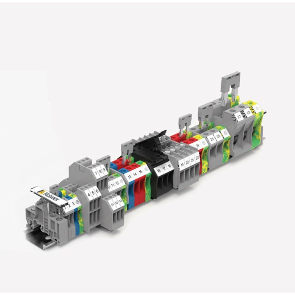 MOLWEX DC2.5 2.5 MM², SİYAH, VİDALI, 1 GİRİŞ-1 ÇIKIŞ KLEMENS MOLWEX 150 005