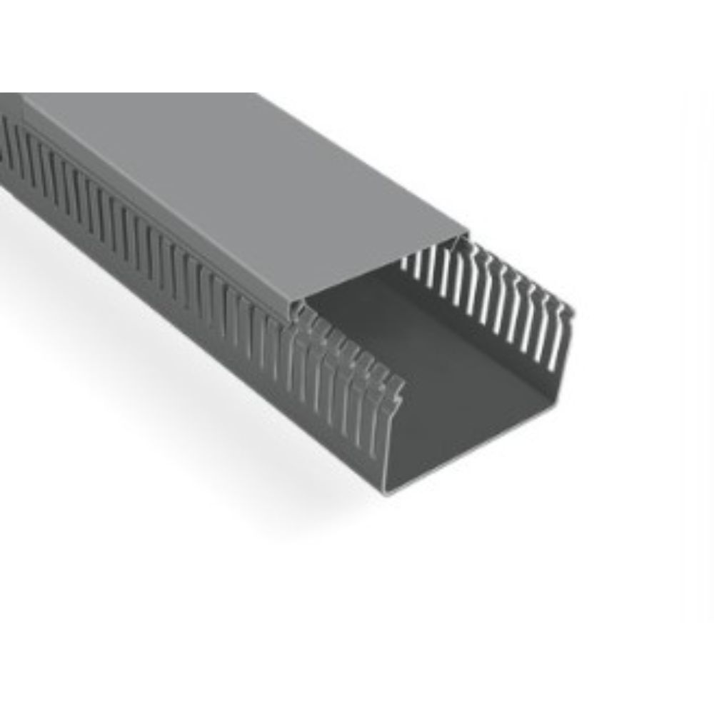 MUTLUSAN 100X60 KABLO KANALI (DELİKLİ) (GRİ) (16 METRE)