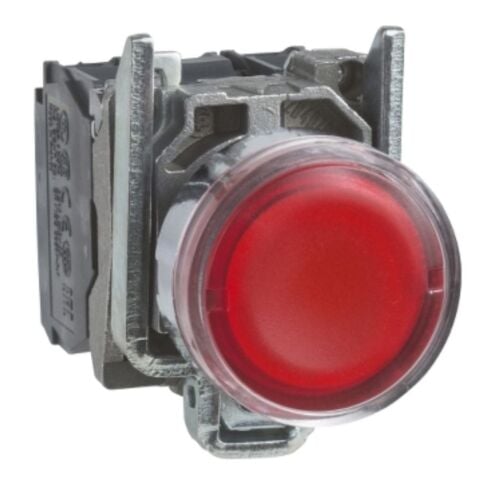 SCHNEIDER KIRMIZI SIVA ALTI EKSİKSİZ IŞIKLI BUTON ÇAP 22 YAYLI DÖNÜŞ 1NA 1NK 250V 3389110887310