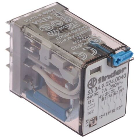 FINDER F.55.34.9.024.0040 GENEL KULL 4 CO-7A KONTAKLI 24 V DC
