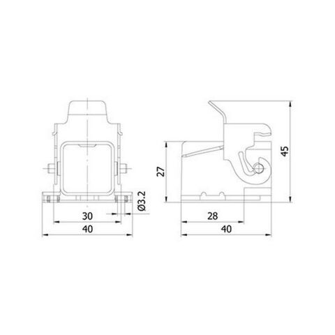 METE ENERJİ 5X10A. ÇOKLU MAKİNE PRİZİ EĞİK  METAL MANDALLI 403012S