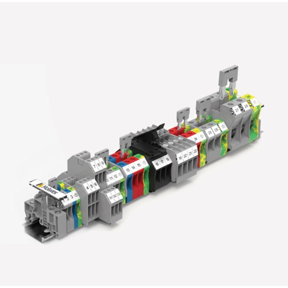 MOLWEX PC50 50 MM², MAVİ, VİDALI, 1 GİRİŞ-1 ÇIKIŞ KLEMENS MOLWEX 150 061