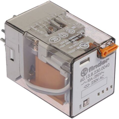 FINDER F.60.13.8.230.0040 GENEL KULLANIMLI 3 CO -10 A KONTAKLI 230 V AC 11PİN