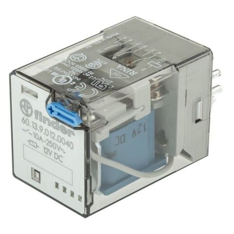 FINDER F.60.13.9.012.0040 GENEL KULLANIMLI 3CO-10A KONTAKLI DC 12V