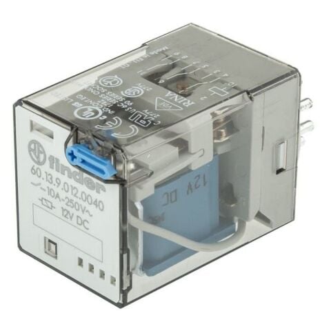 FINDER F.60.13.9.012.0040 GENEL KULLANIMLI 3CO-10A KONTAKLI DC 12V