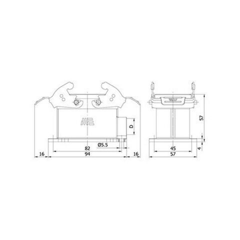 METE ENERJİ 10X16A. ÇOKLU DUVAR PRİZİ METAL MANDALLI 403026S