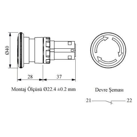 EMAS MB200E B SERİSİ MONOBLOK ŞOKLU EMNİYET 1NC