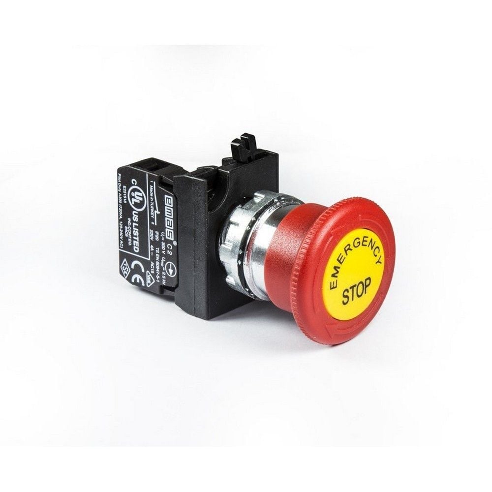 EMAS CM200EE C SOMUNLU MET.MAN.KAF.ŞOK.ACİL STOP BUT.40MM ETİKE