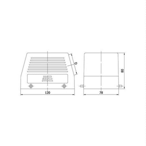 METE ENERJİ 48X16A. ÇOKLU UZATMA PRİZ YANDAN GİRİŞLİ 403063