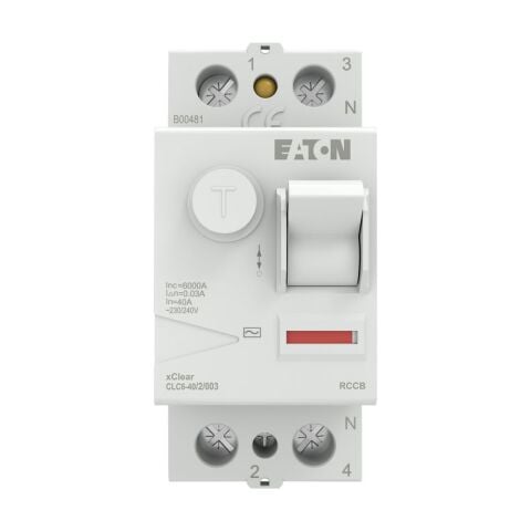 EATON CLC6-40/2/003 Artık Akım Devre Kesiciler (AC tipi) 2x40A, 6kA, 30mA-EATON