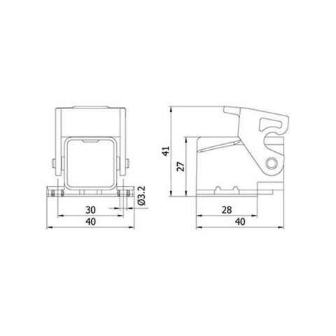 METE ENERJİ 5X10A.ÇOKLU TERMOPLASTİK EĞİK MAK. PRİZ ARKA GİRİŞ 403069