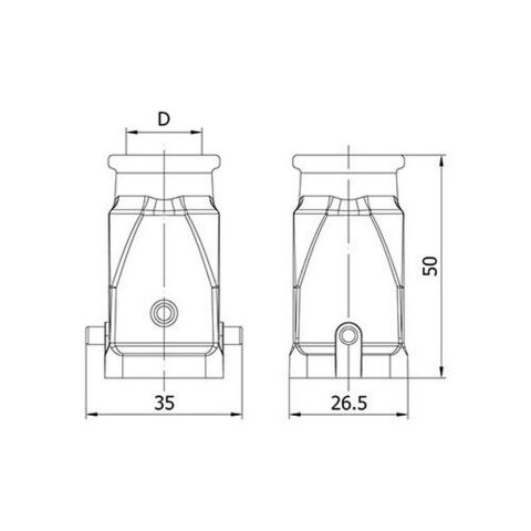 METE ENERJİ 5X10A. ÇOKLU TERMOPLASTİK UZATMA FİŞ ARKA GİRİŞLİ 403074